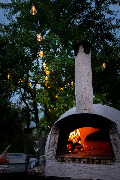 pizzaugn i trädgården